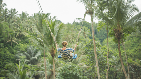 Ubud White Water Rafting, Rice Terrace and Jungle Swing