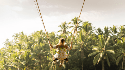 Ubud White Water Rafting, Rice Terrace and Jungle Swing